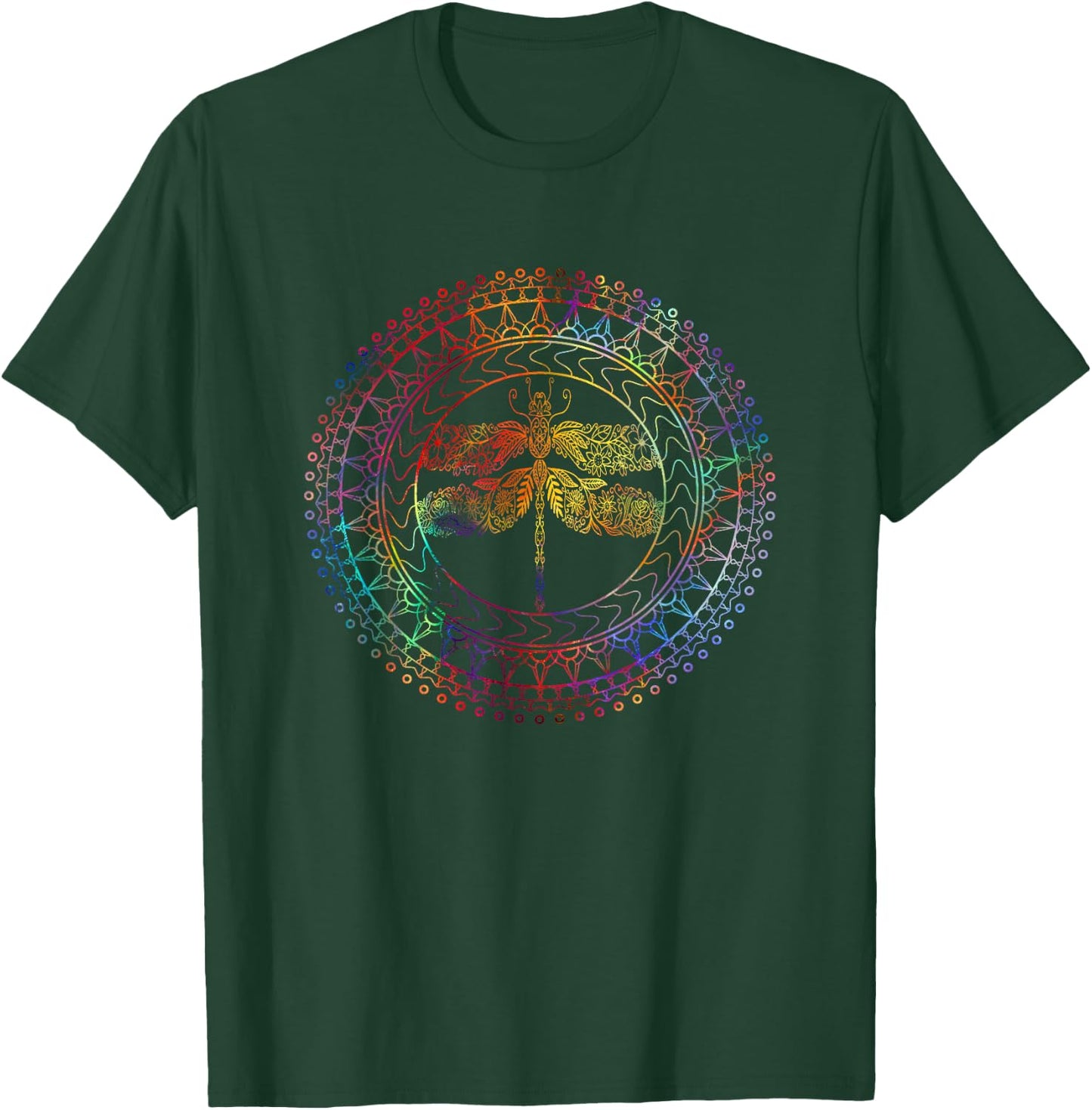 Fuzzy Blindspot Women's Dragonfly Spirit Animal , Black, Small T-Shirt - T-Shirt | Forest