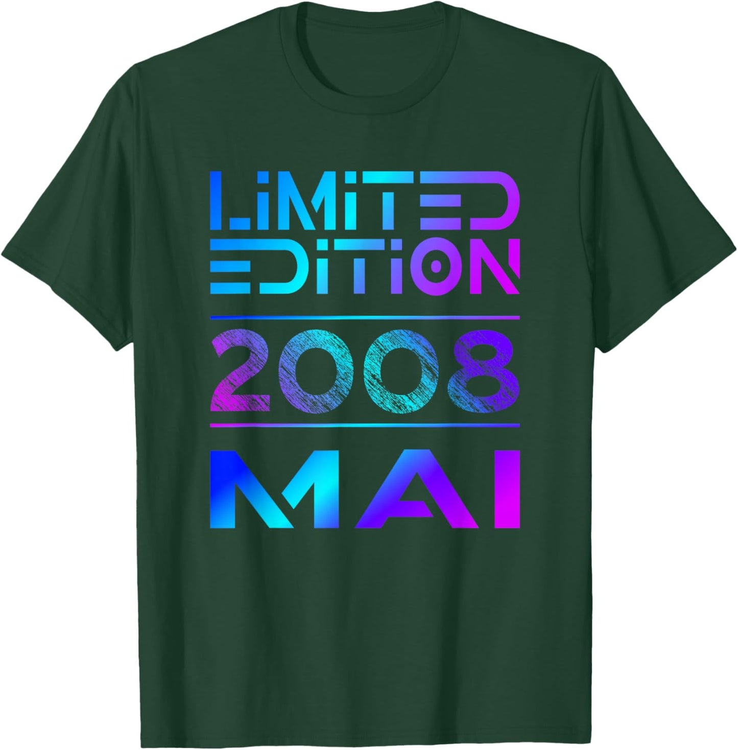 Limited Edition Mai 2008 Junge Mädchen 18. Geburtstag T-Shirt - T-Shirt | Forest