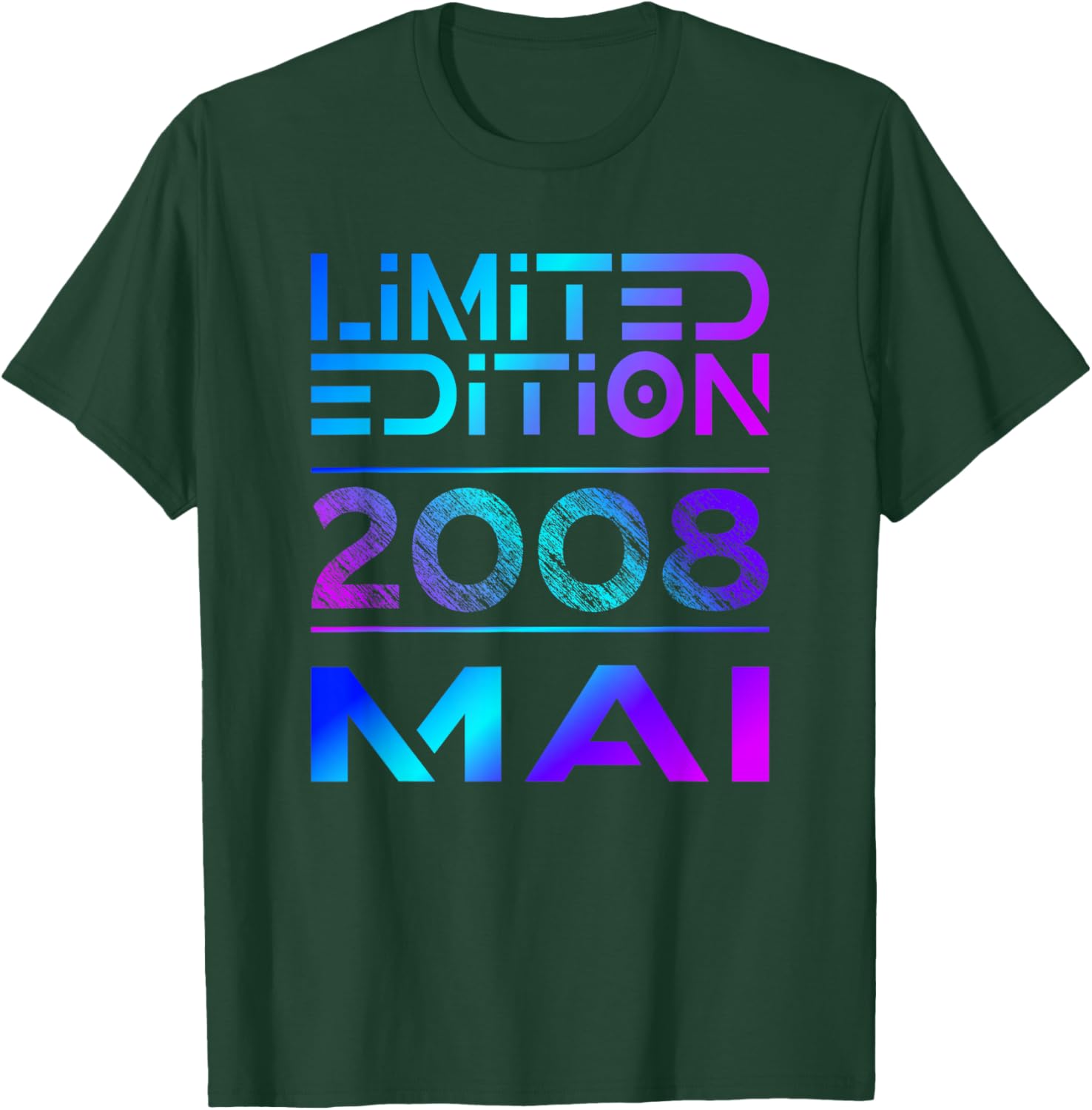 Limited Edition Mai 2008 Junge Mädchen 18. Geburtstag T-Shirt - T-Shirt | Forest