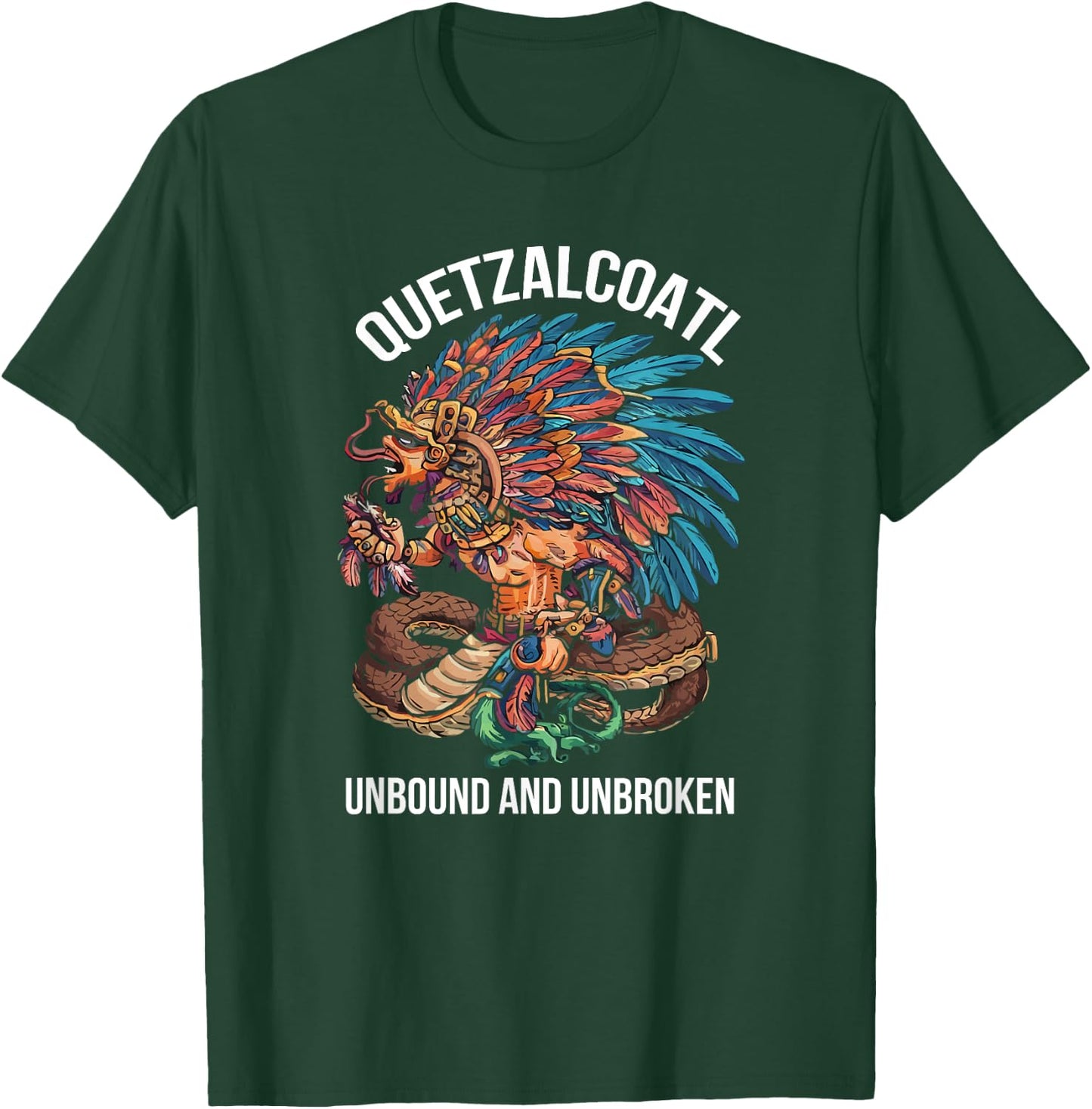 Aztec God Aztec Culture Mayan Indigenous Quetzalcoatl T-Shirt - T-Shirt | Forest