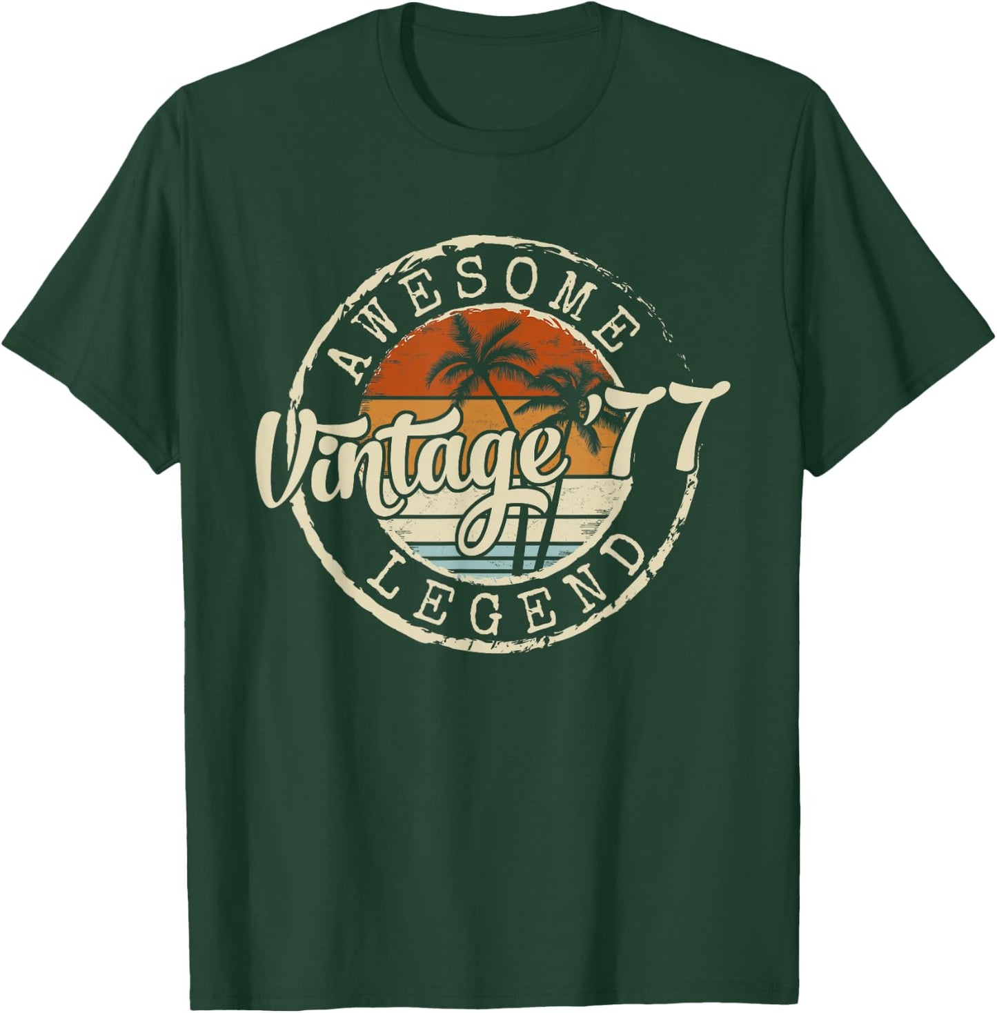 Vintage 1977 49yr 49th Birthday Gifts 49 Years Old T-Shirt - T-Shirt | Forest