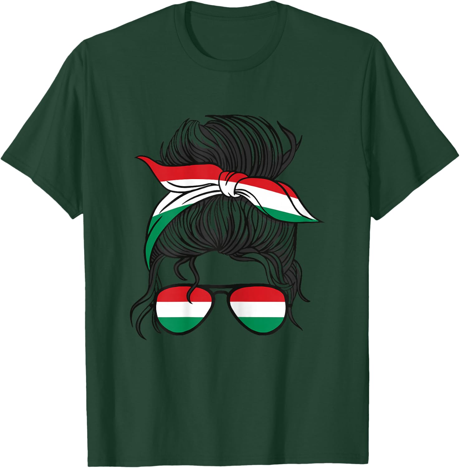 Magyarország Mädchen Ungarn Mädchen Magyar Frauen Ungarische Flagge T-Shirt - T-Shirt | Forest