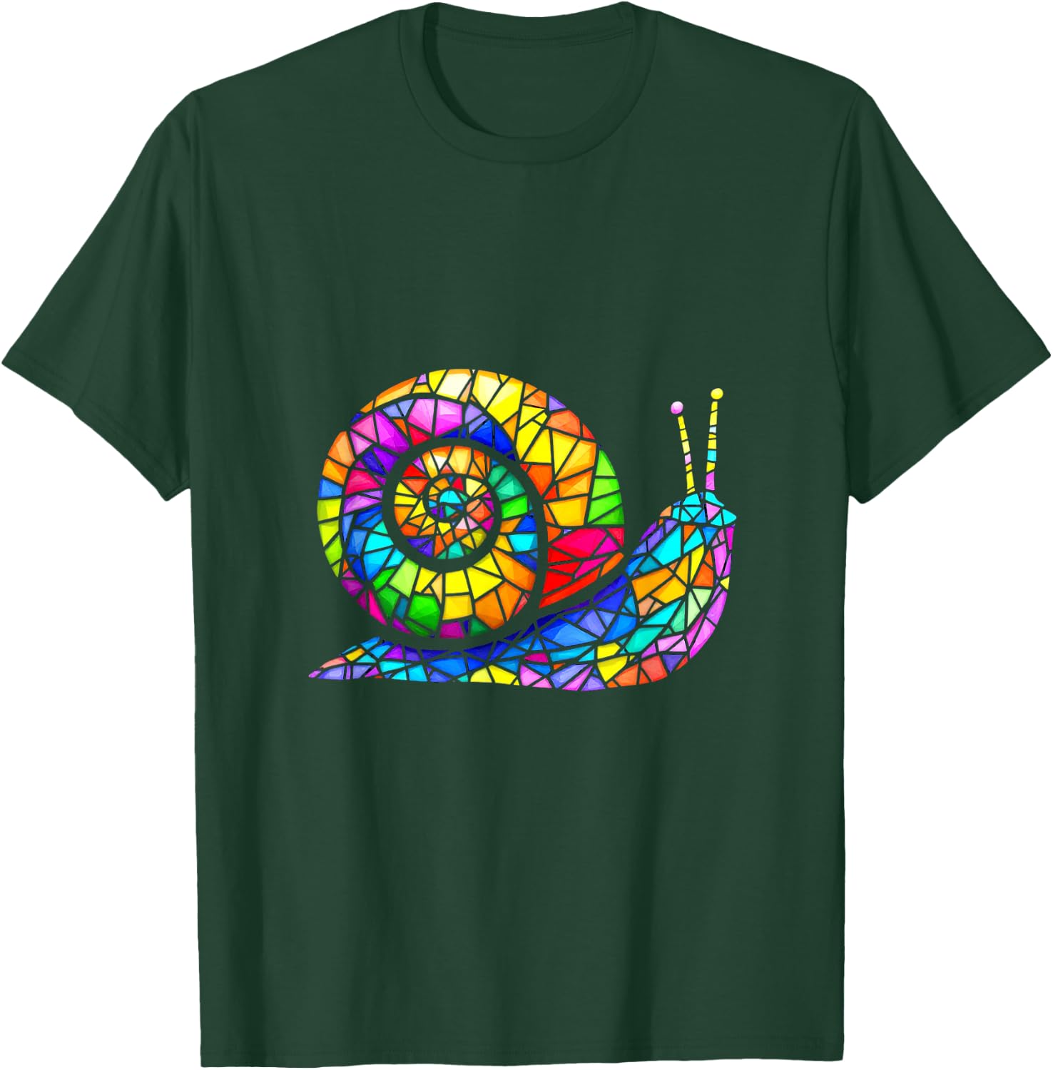 Mosaic Snail T-Shirt - T-Shirt | Forest