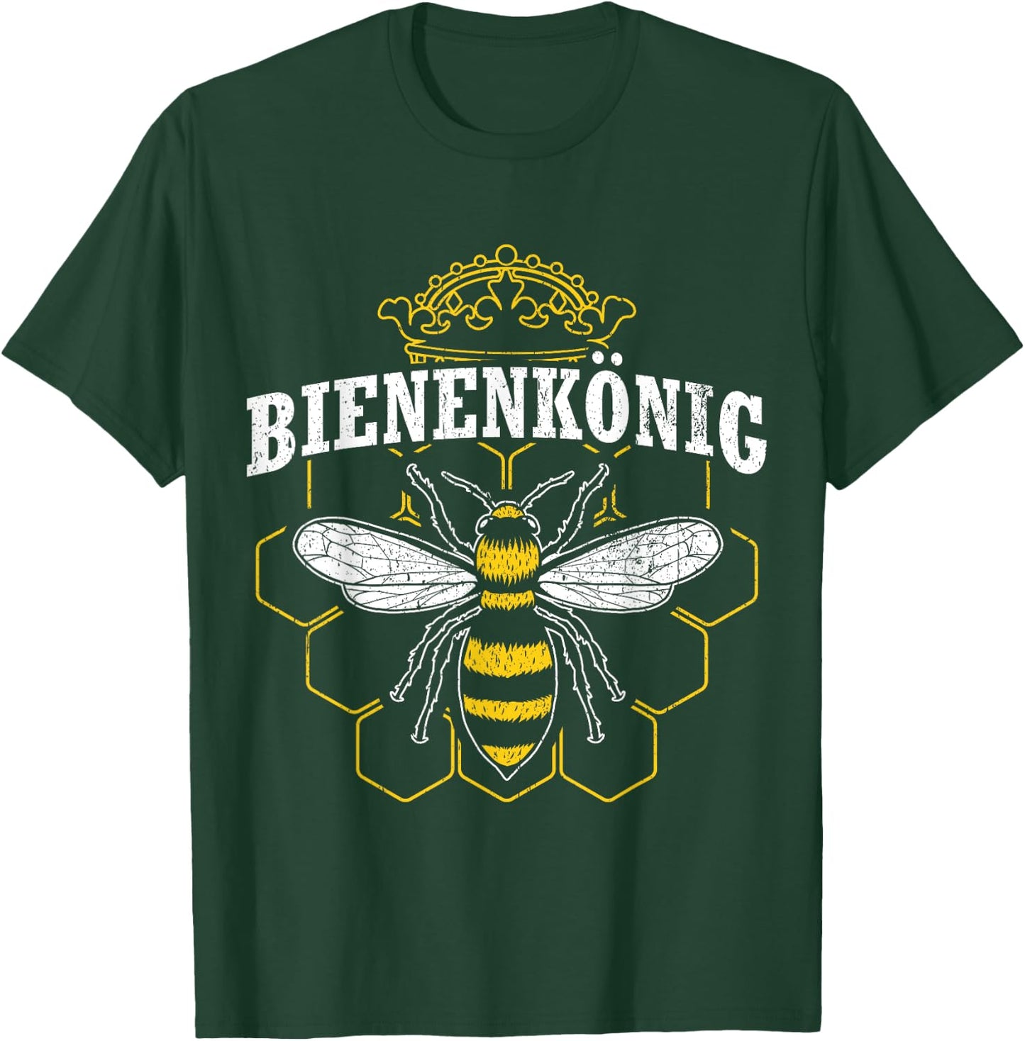 Men's Bee King | Beekeeper Gift Beekeeping Bee Breeder Bee , black, s T-Shirt - T-Shirt | Forest