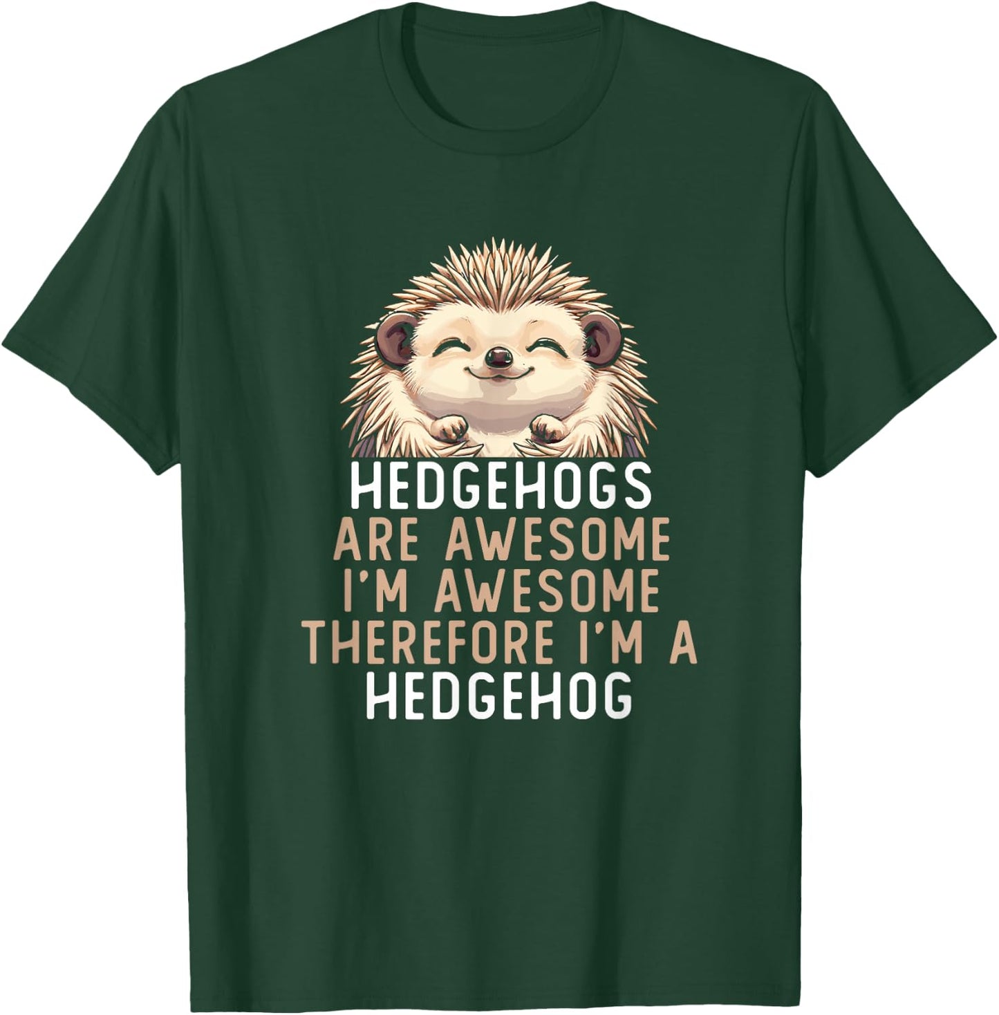 Hedgehogs Are Awesome Kids Girls Boys Cute Hedgehog T-Shirt - T-Shirt | Forest