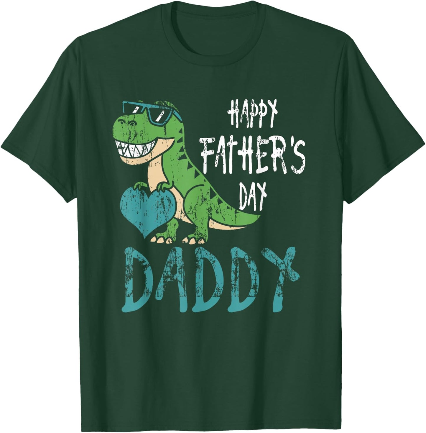 Father's Day for Kids Toddler Dino Happy Fathers Day Daddy T-Shirt - T-Shirt | Forest