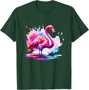 Flamingo Art – Tropical Flamingo Lover T-Shirt - T-Shirt | Forest
