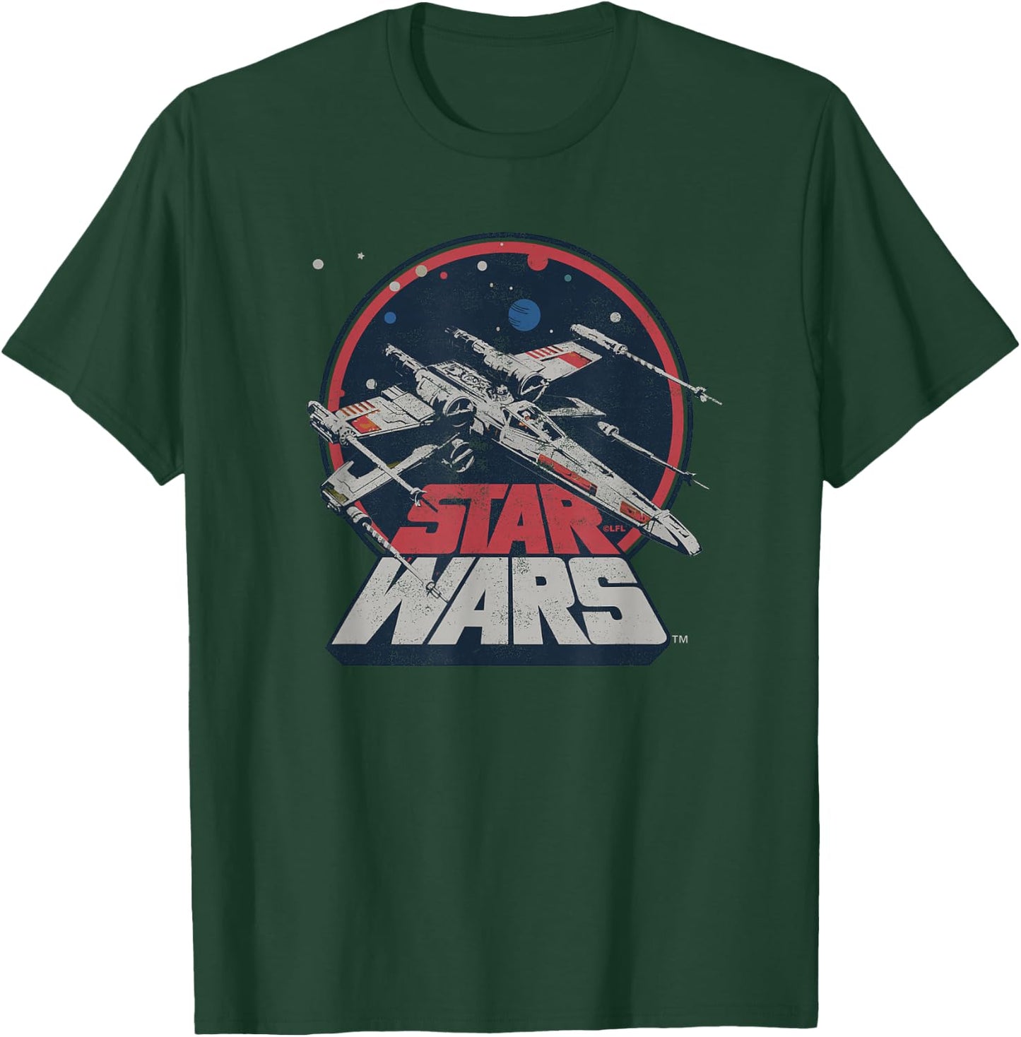 Star Wars X-Wing Starfighter Vintage , black T-Shirt - T-Shirt | Forest