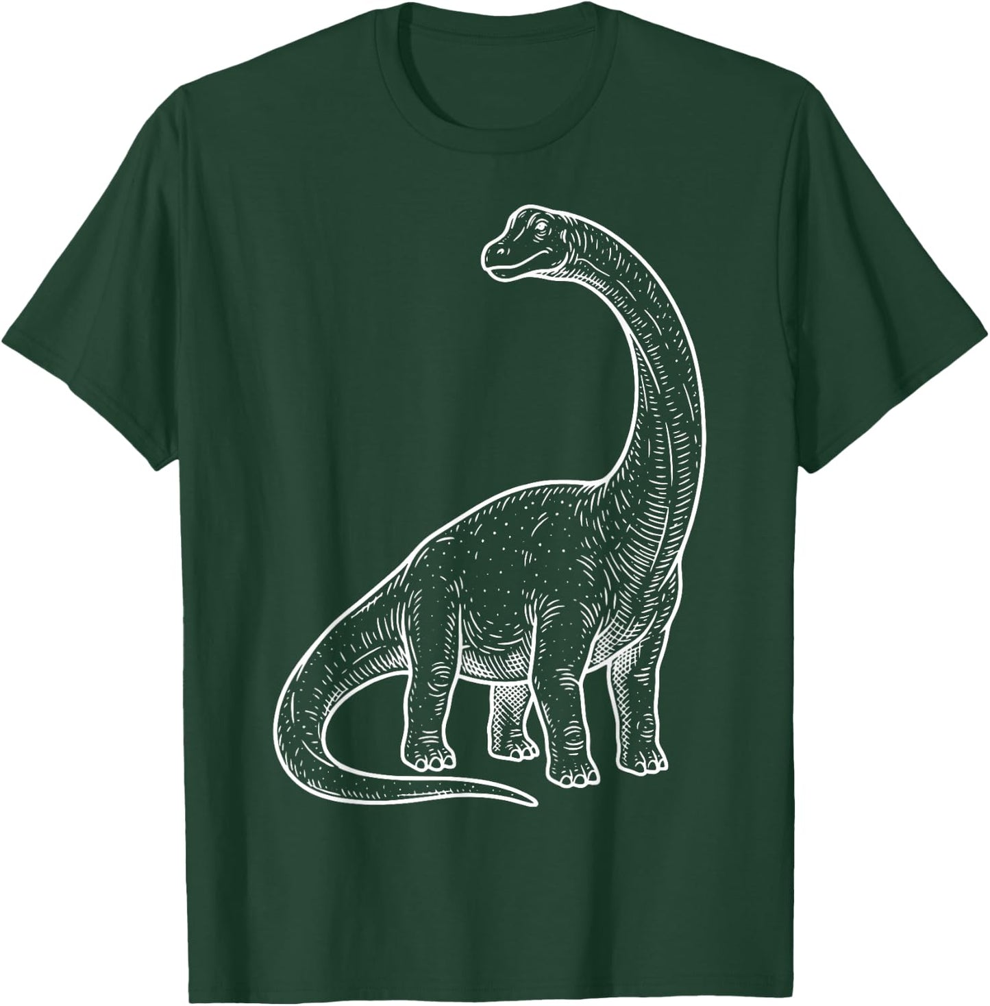Diplodocus Illustration T-Shirt - T-Shirt | Forest