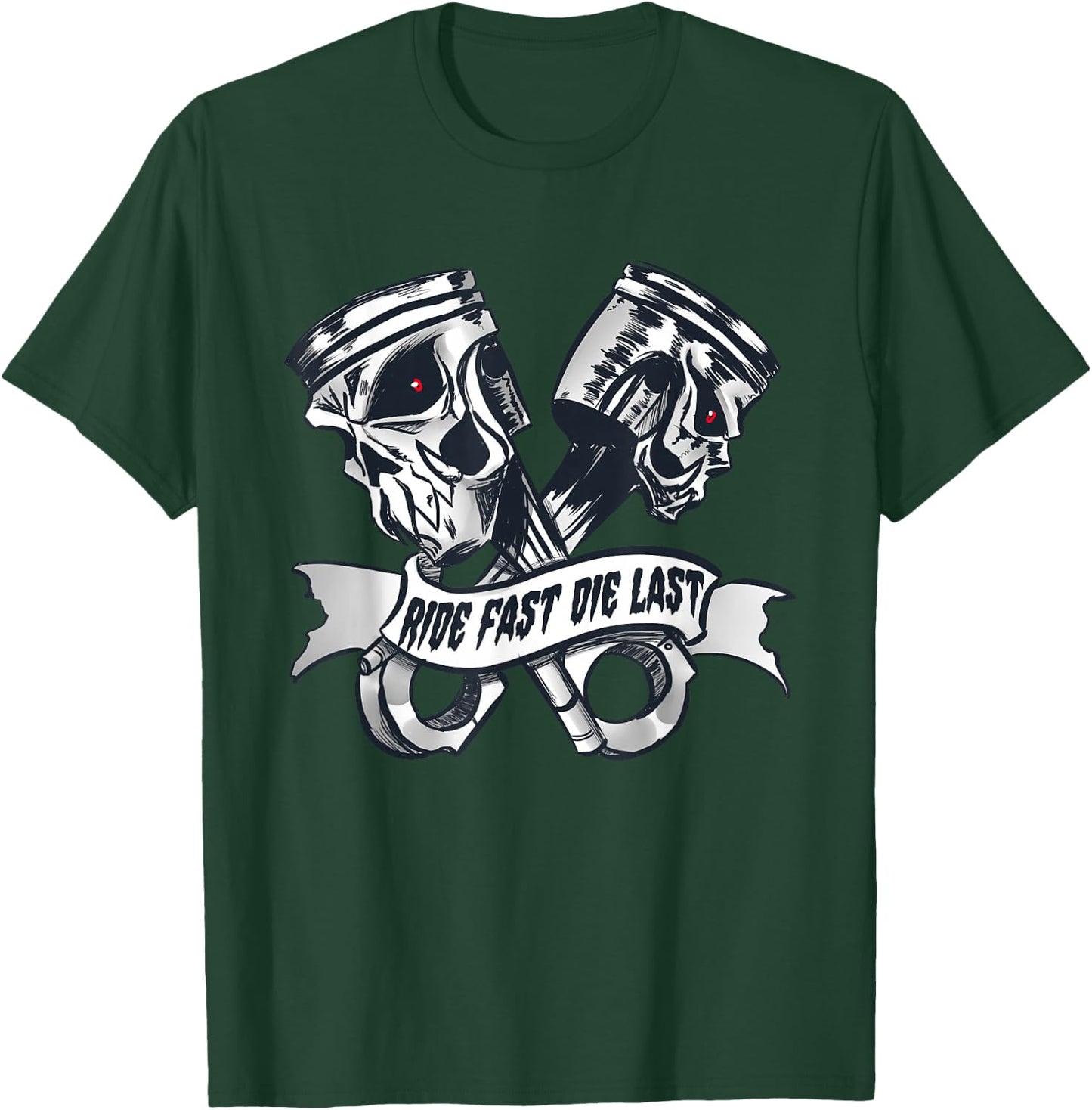 Ride Fast Die Last bikers T-Shirt - T-Shirt | Forest