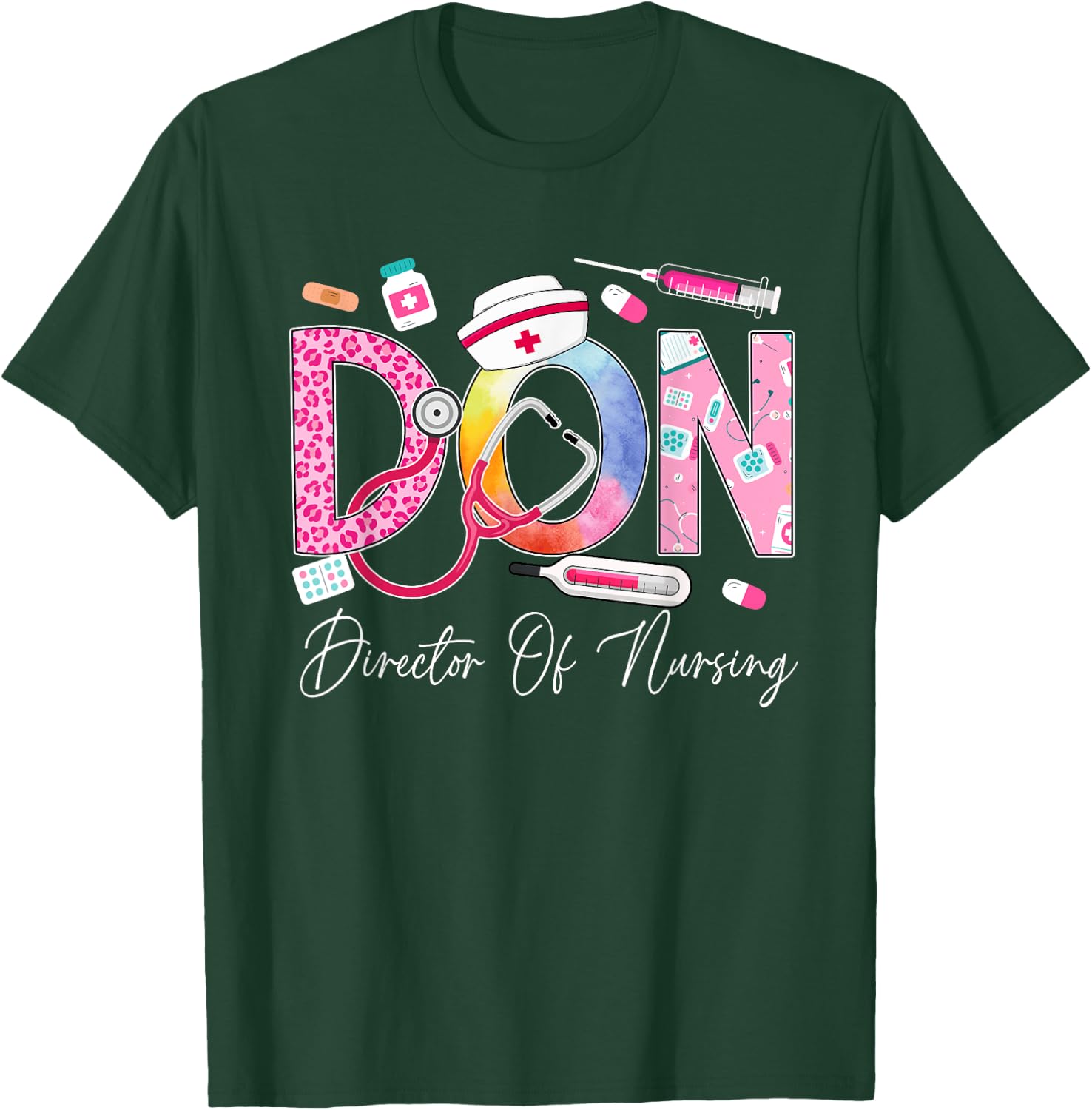 Director Of Nursing Cute Nurse Director Medical Love T-Shirt - T-Shirt | Forest