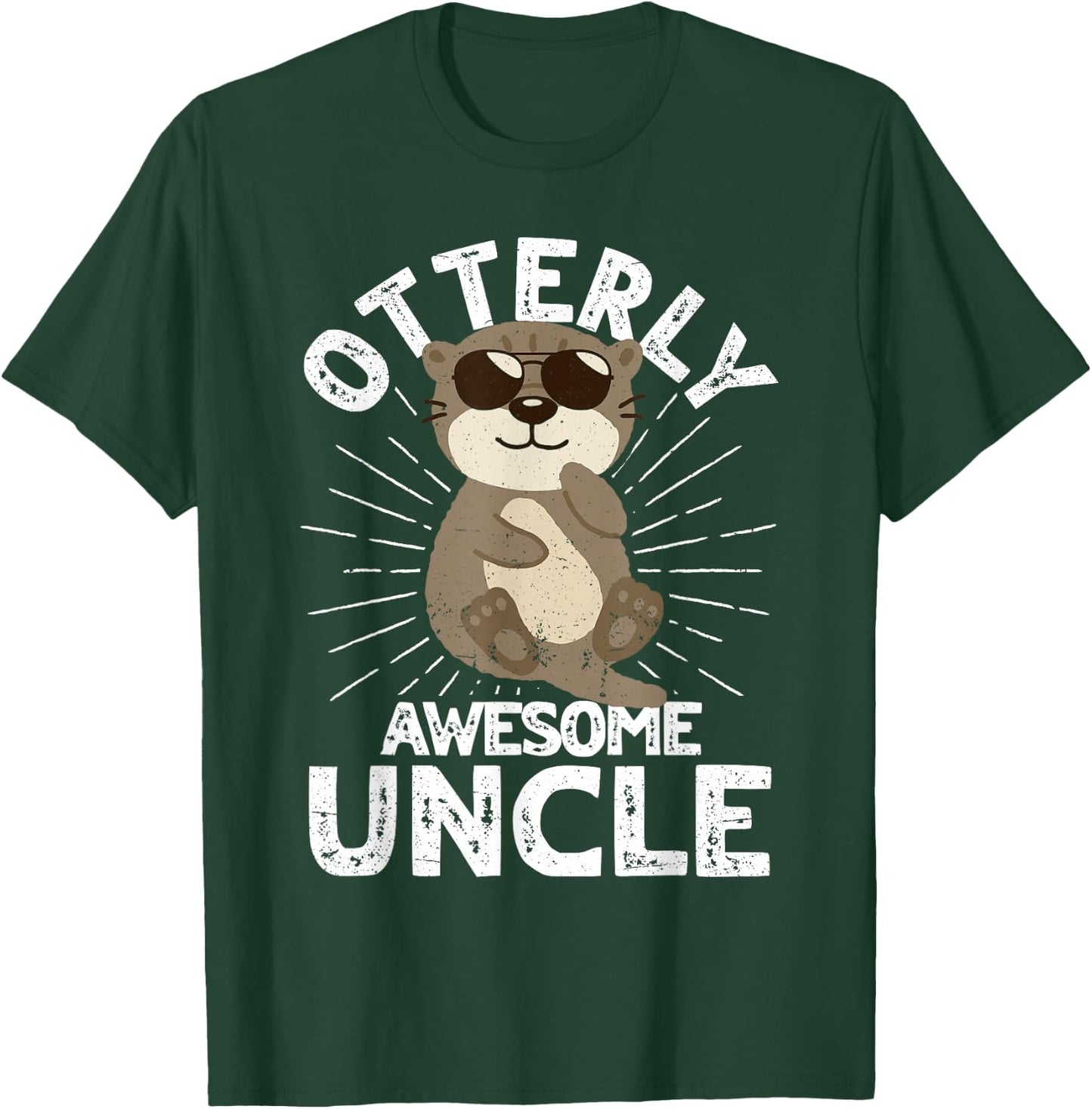 Otterly Awesome Uncle Otter Uncle T-Shirt - T-Shirt | Forest