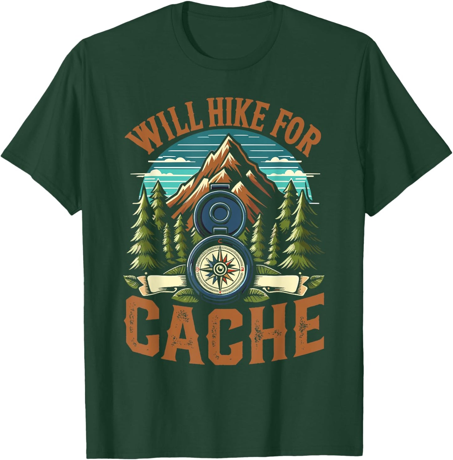 Geocache Enthusiasts Geocaching T-Shirt - T-Shirt | Forest