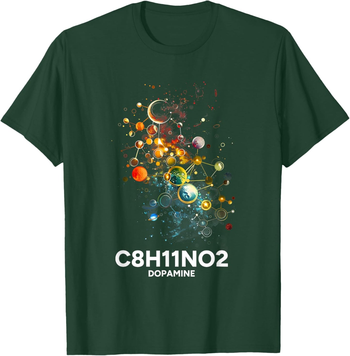 Dopamin Molekül Chemie Wissenschaft Chemie Liebe T-Shirt - T-Shirt | Forest