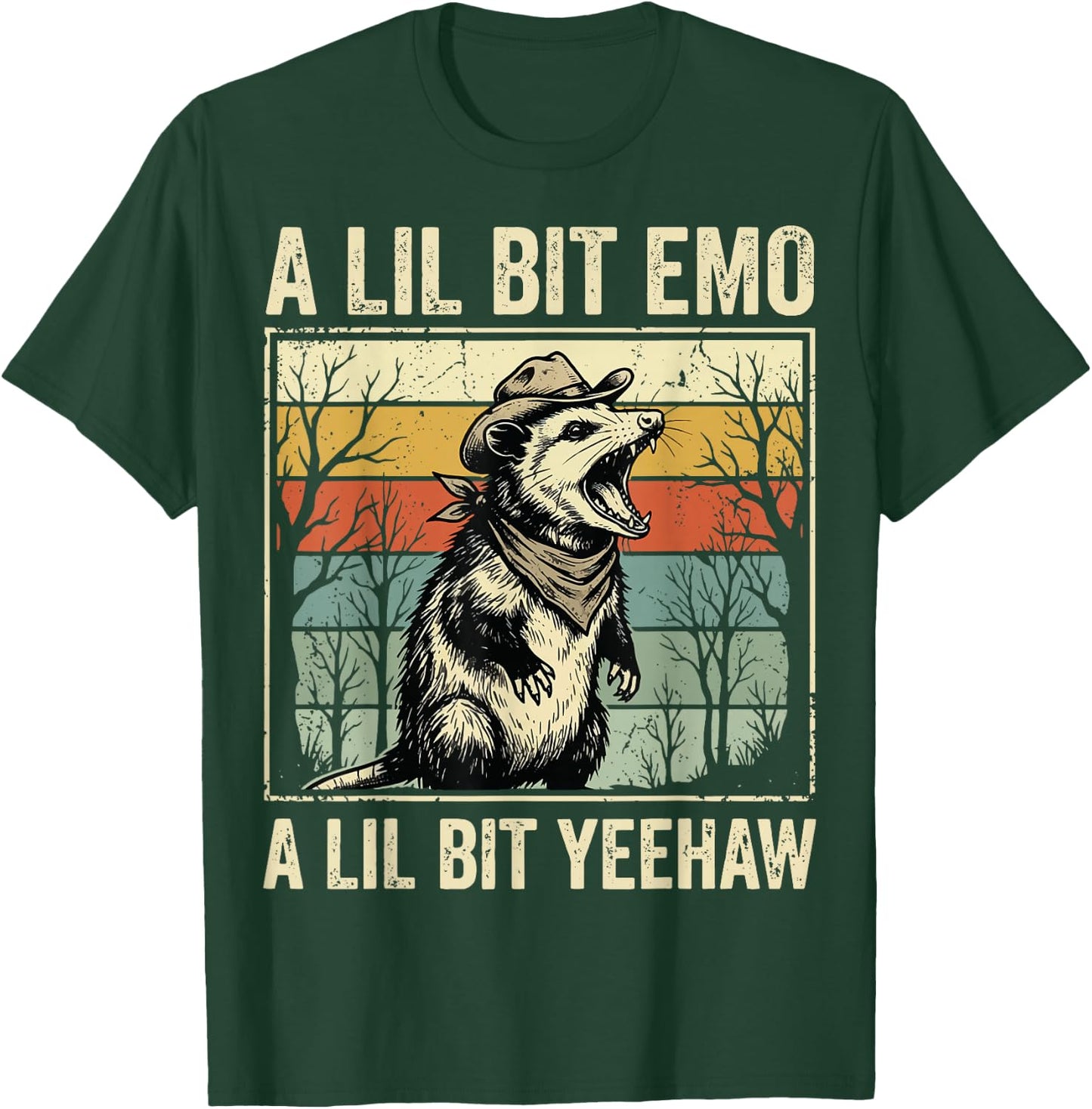 A Lil Bit Emo A Lil Bit Yeehaw T-Shirt - T-Shirt | Forest
