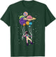 Astronaut Holding Planet Balloons BoysGirls STEM Kids T-Shirt - T-Shirt | Forest