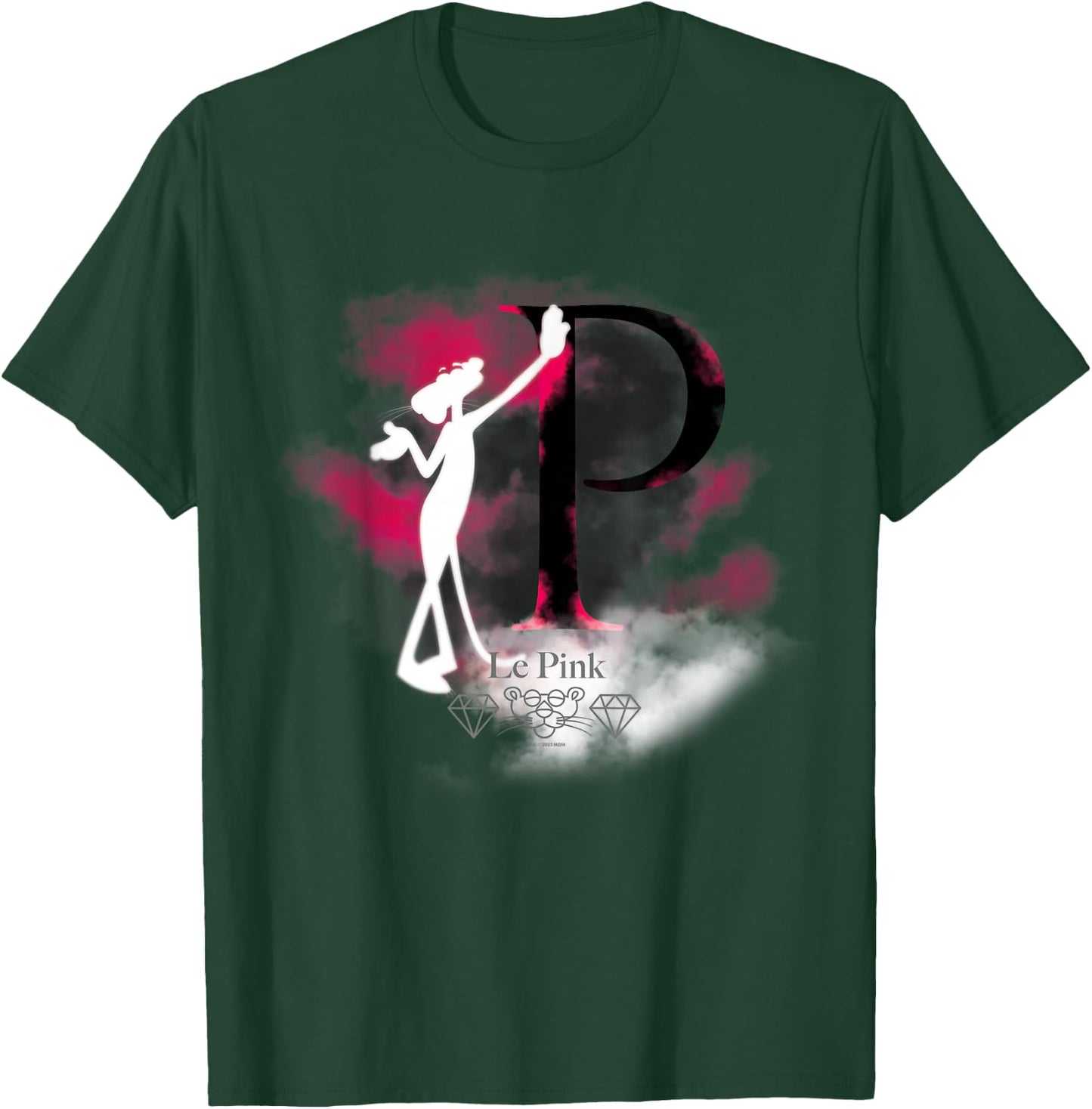 Pink Panther Le Pink Silhouette in Mist T-Shirt - T-Shirt | Forest
