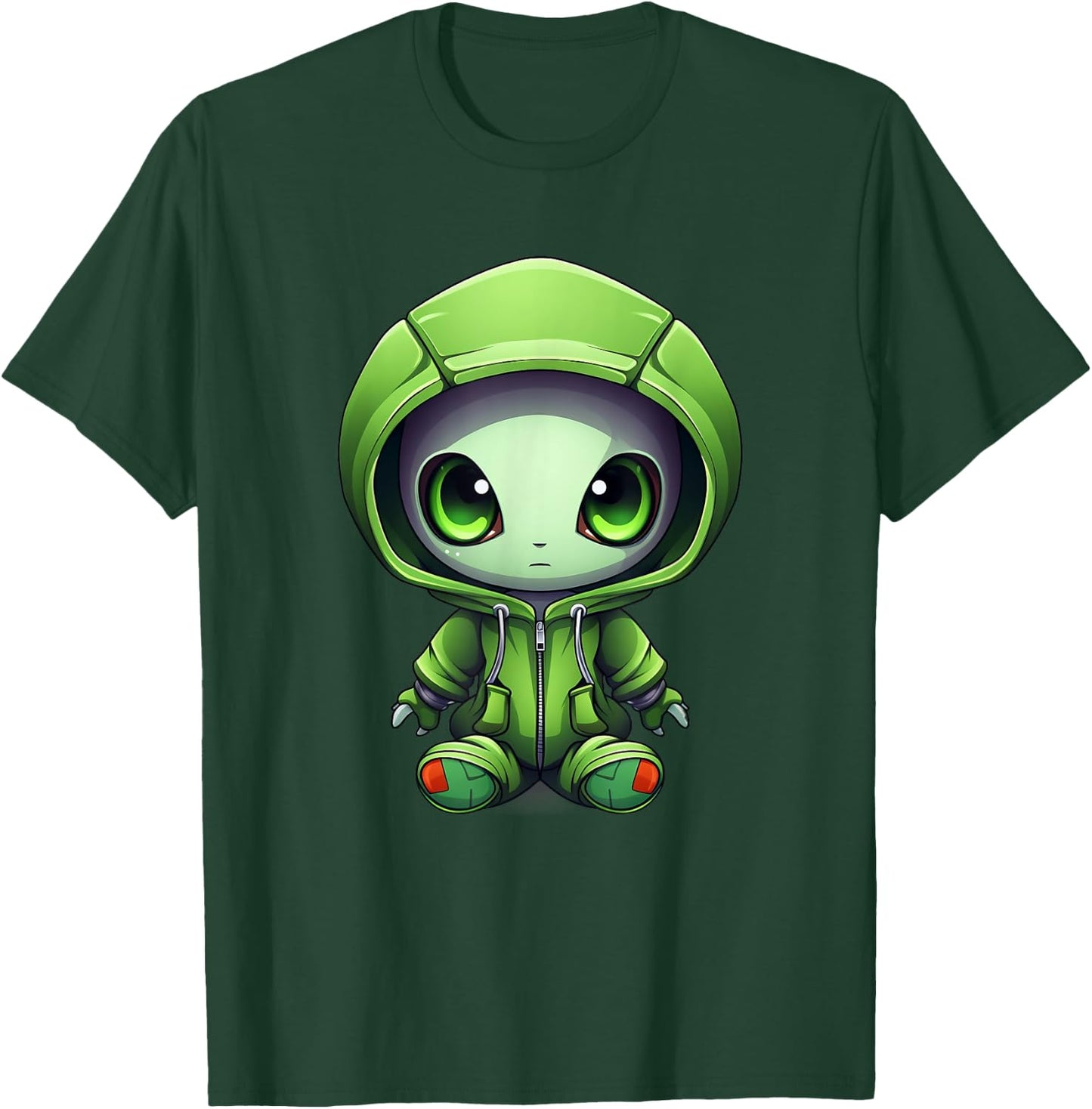 Green Alien I Kids Alien T-Shirt - T-Shirt | Forest