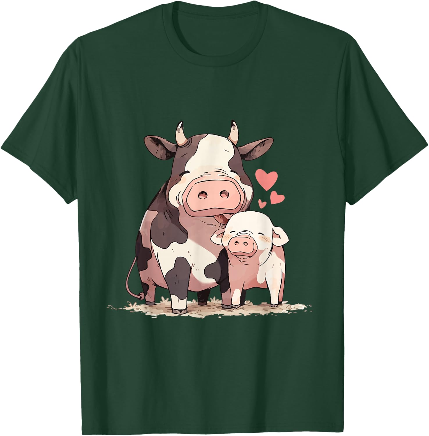 Cows, Pigs And Cow Stuff Cow And Pig Love T-Shirt - T-Shirt | Forest