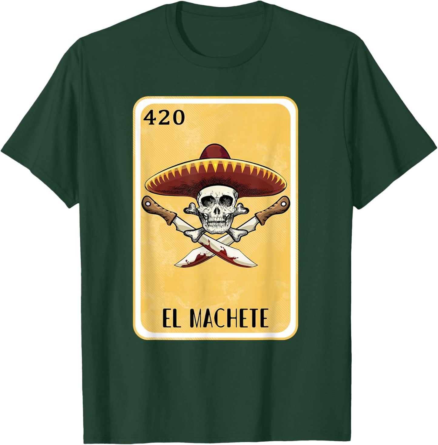 Funny Spanish-Mexican Bingo Gifts - El Machete T-Shirt - T-Shirt | Forest