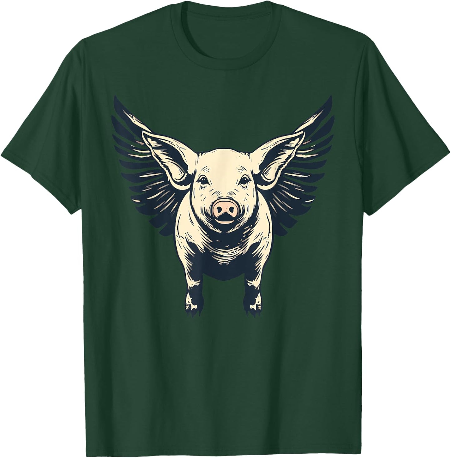 Flying Pig With Wings Fly Pig Lovers T-Shirt - T-Shirt | Forest