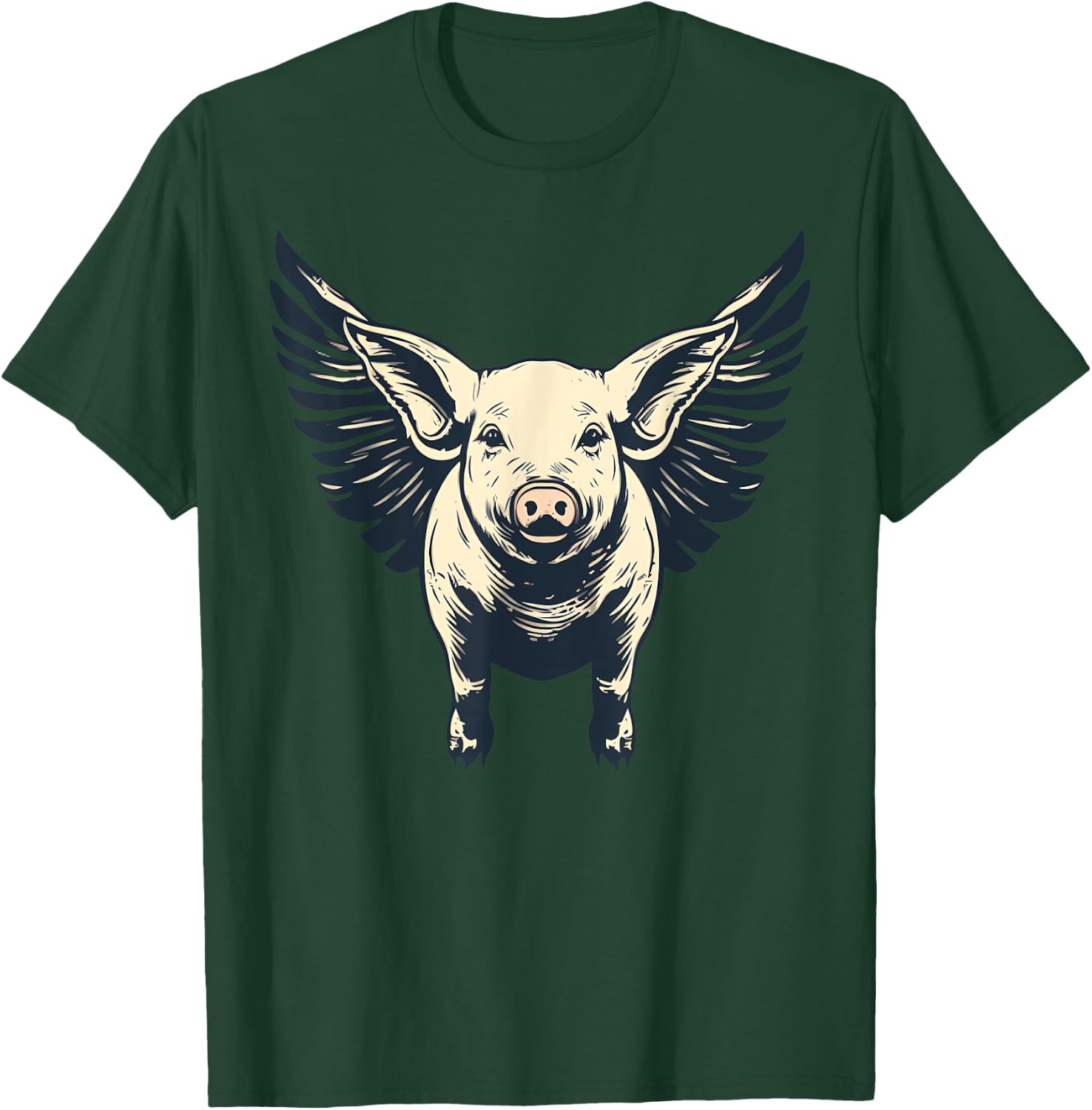 Flying Pig With Wings Fly Pig Lovers T-Shirt - T-Shirt | Forest