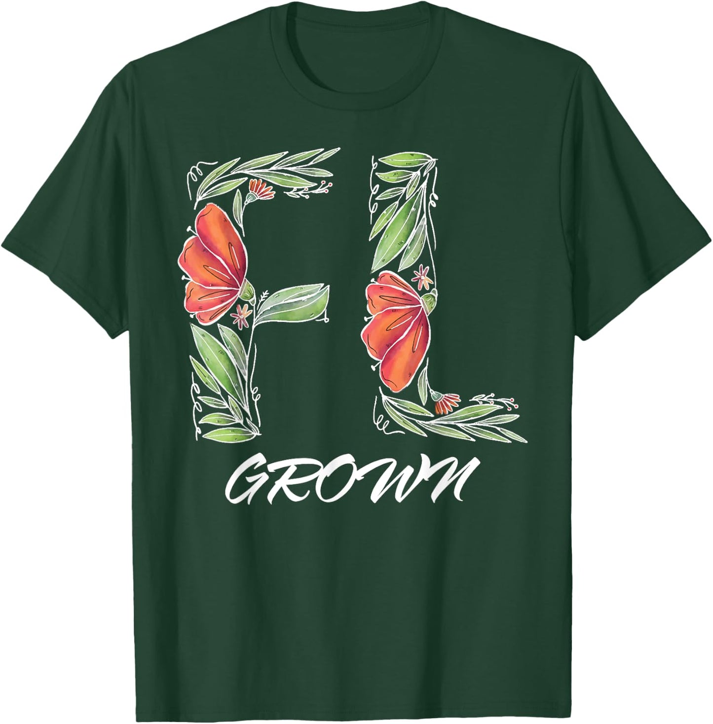Florida Flo Grown Shirt Miami Orlando Tampa Destin Flag T-Shirt - T-Shirt | Forest