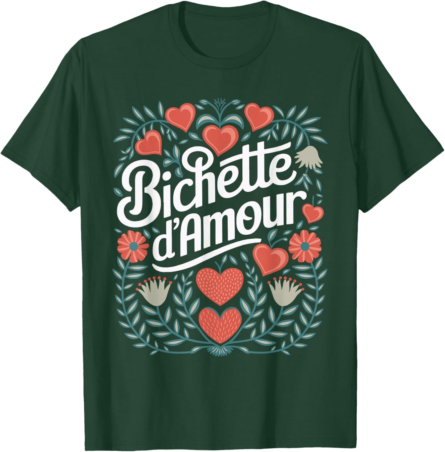 Bichette d'Amour Gift Women's Bichette d'Amour , Black, S T-Shirt - T-Shirt | Forest