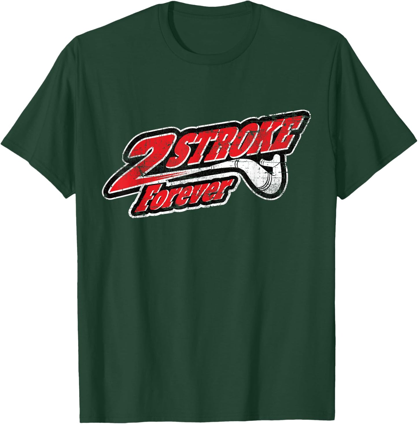 2-Takt Forever für alle Motocross- und Enduro-Fahrer T-Shirt - T-Shirt | Forest