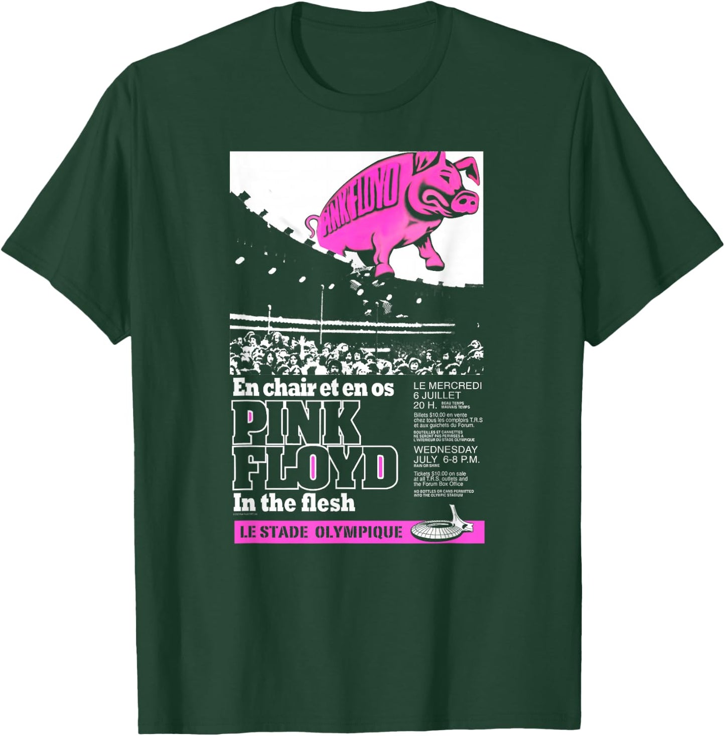 Pink Floyd Le Stade Olympique , black T-Shirt - T-Shirt | Forest