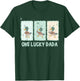 One Lucky Dada 1st Birthday Party Silly Goose Dad Matching T-Shirt - T-Shirt | Forest