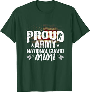 Proud Army National Guard Mimi Veteran On 4th July T-Shirt - T-Shirt | Forest