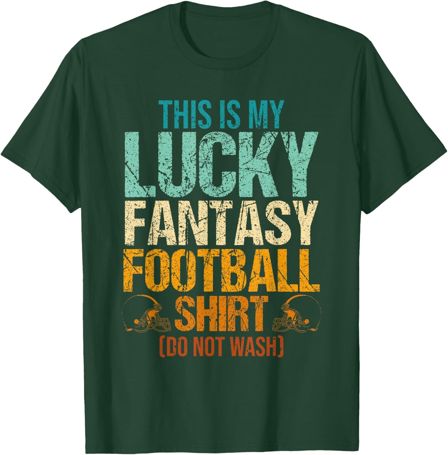 This is My Lucky Fantasy Football T-Shirt - T-Shirt | Forest