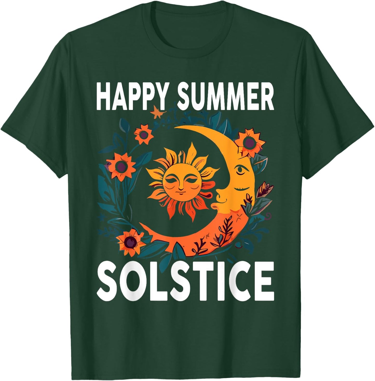 Earthy Happy Summer Solstice T-Shirt - T-Shirt | Forest