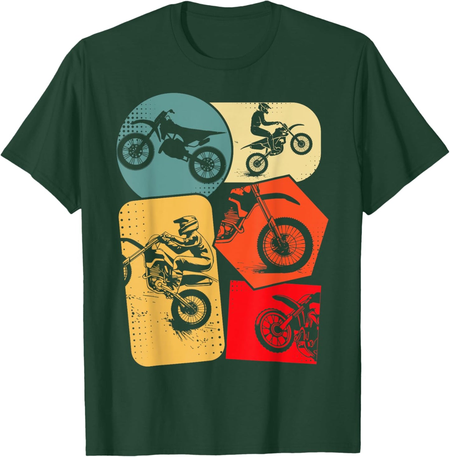 Dirt Bike Motocross Enduro , Black, S T-Shirt - T-Shirt | Forest