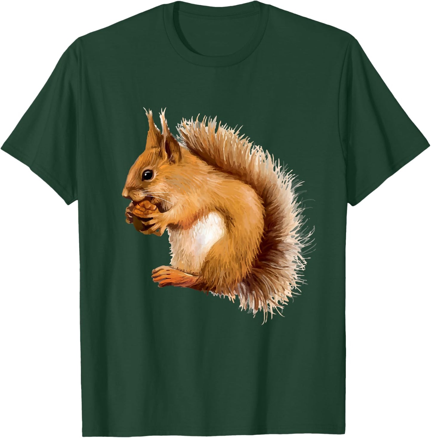 Squirrel , Squirrel Shirt for Children, Squirrel Women's , black, s T-Shirt - T-Shirt | Forest
