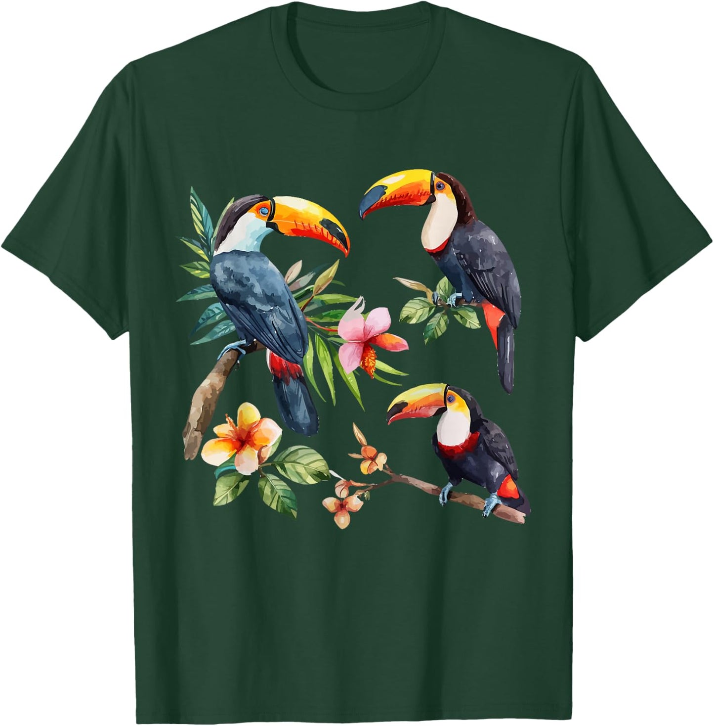 Tukan Aquarell T-Shirt - T-Shirt | Forest