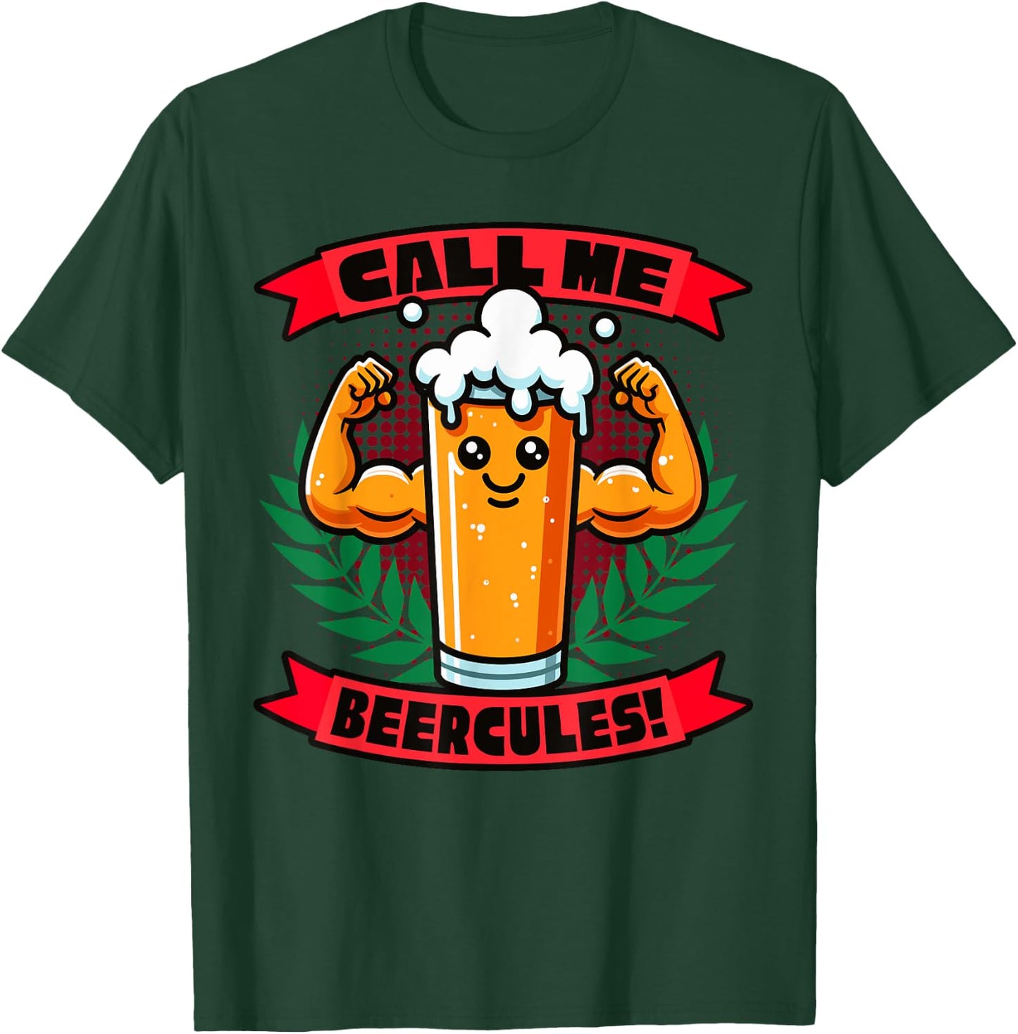 Call Me Beercules Funny Beer T-Shirt - T-Shirt | Forest