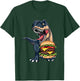 T Rex Dinosaur Cheeseburger Hamburger Kids Men Women T-Shirt - T-Shirt | Forest