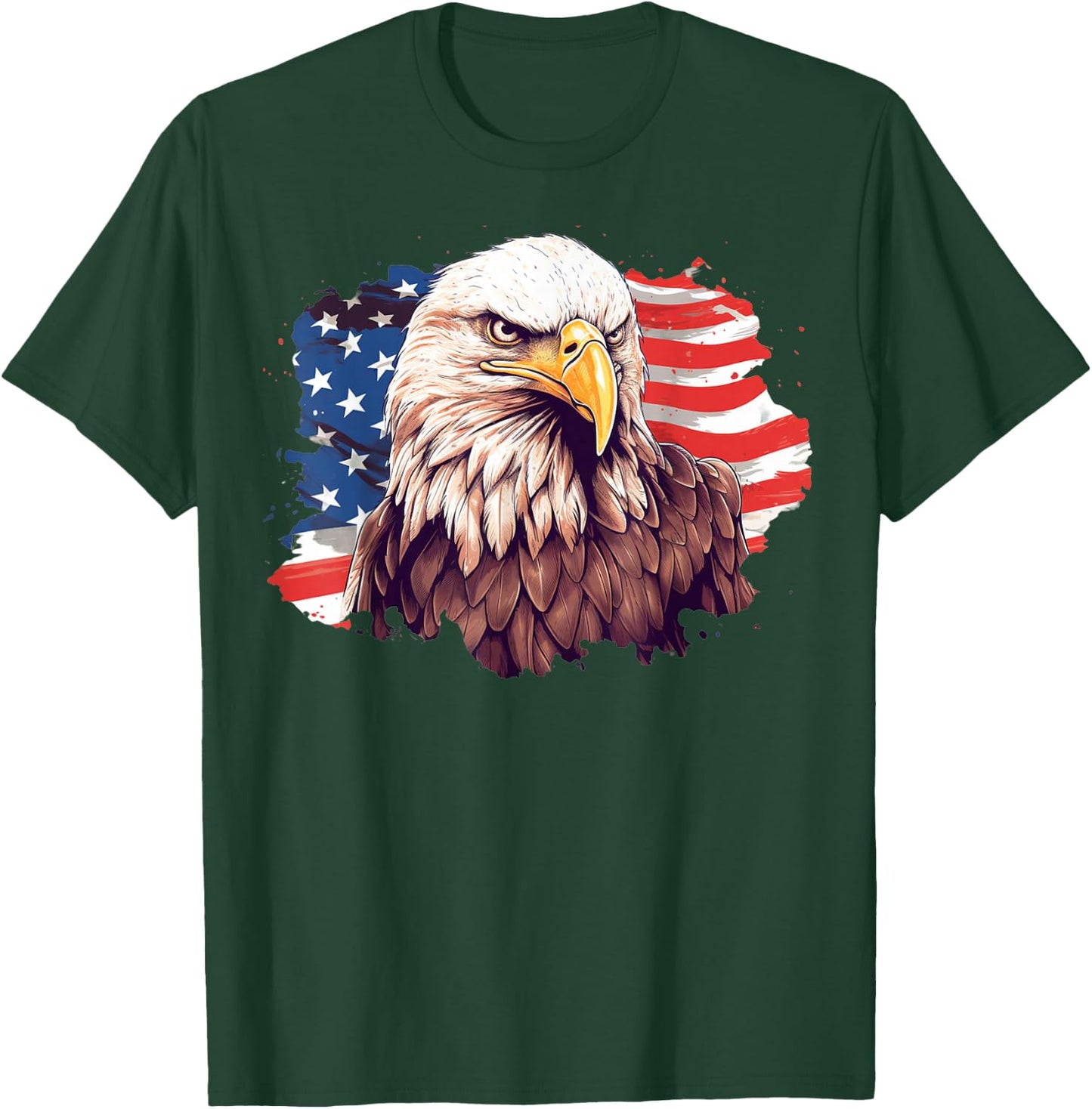 4th July American Pride American Eagle Symbol of Freedom T-Shirt - T-Shirt | Forest