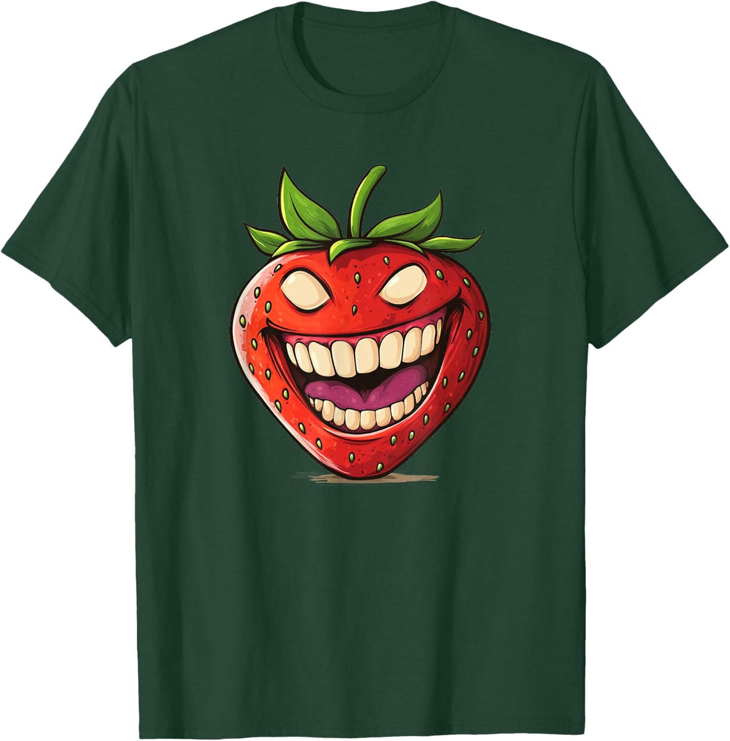Evil Strawberry Fruit Costume for Fruits Lovers T-Shirt - T-Shirt | Forest