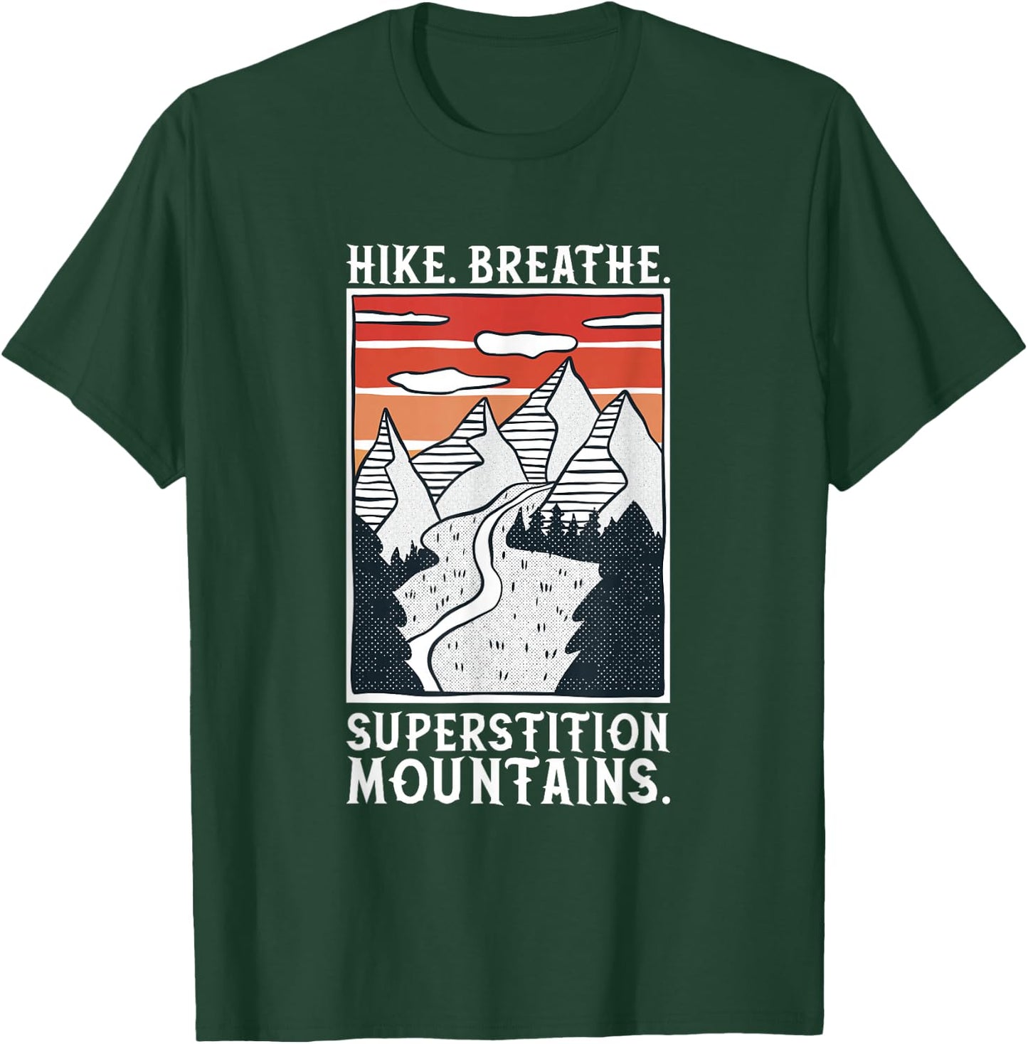 Hiking - Superstition Mountains T-Shirt - T-Shirt | Forest