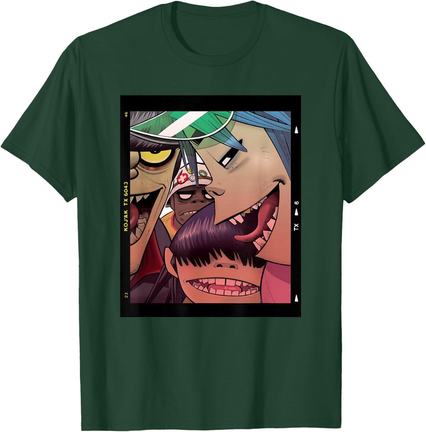 Gorillaz Polaroid Slide T-Shirt - T-Shirt | Forest