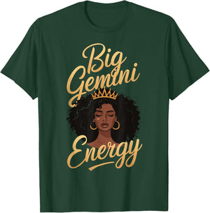 Big Gemini Energy T-Shirt - T-Shirt | Forest