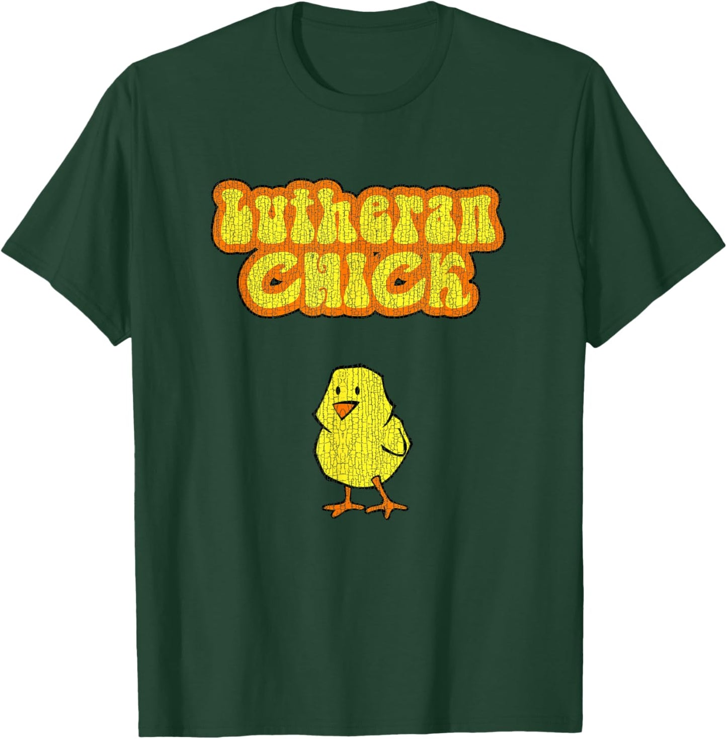 Lutheran Chick Graphic T Shirt T-Shirt - T-Shirt | Forest