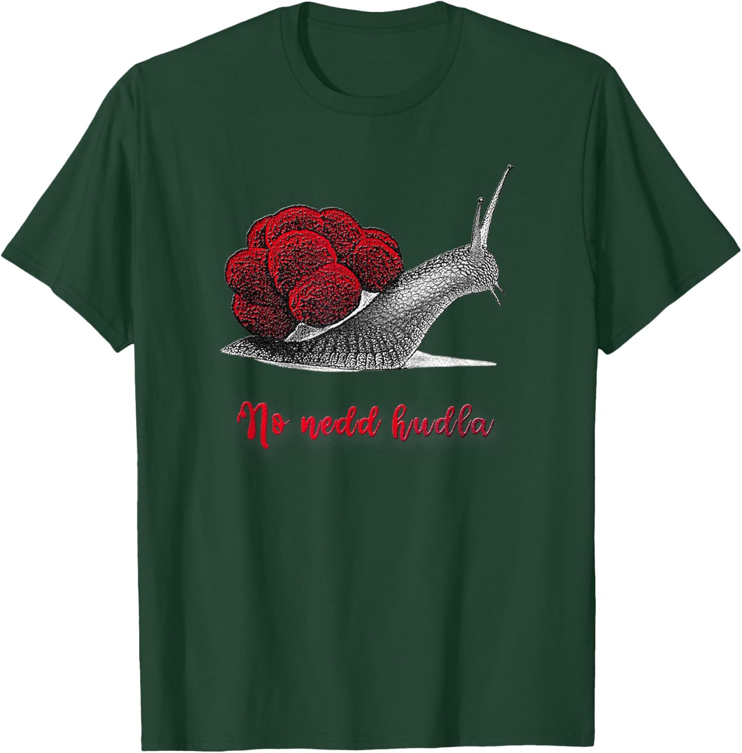 with Snail Hat and Swabian Saying, black T-Shirt - T-Shirt | Forest