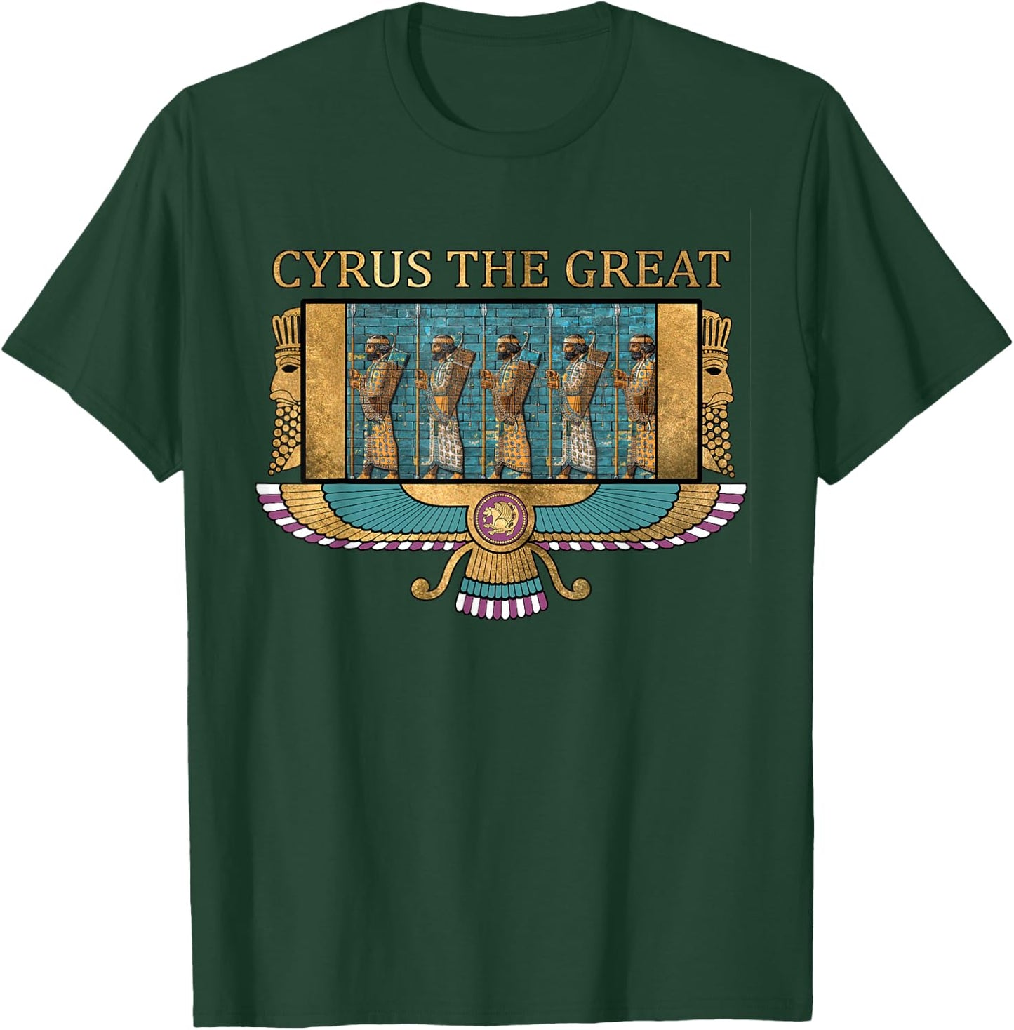Cyrus the Great Old Persia Achaemidian Persian , black T-Shirt - T-Shirt | Forest