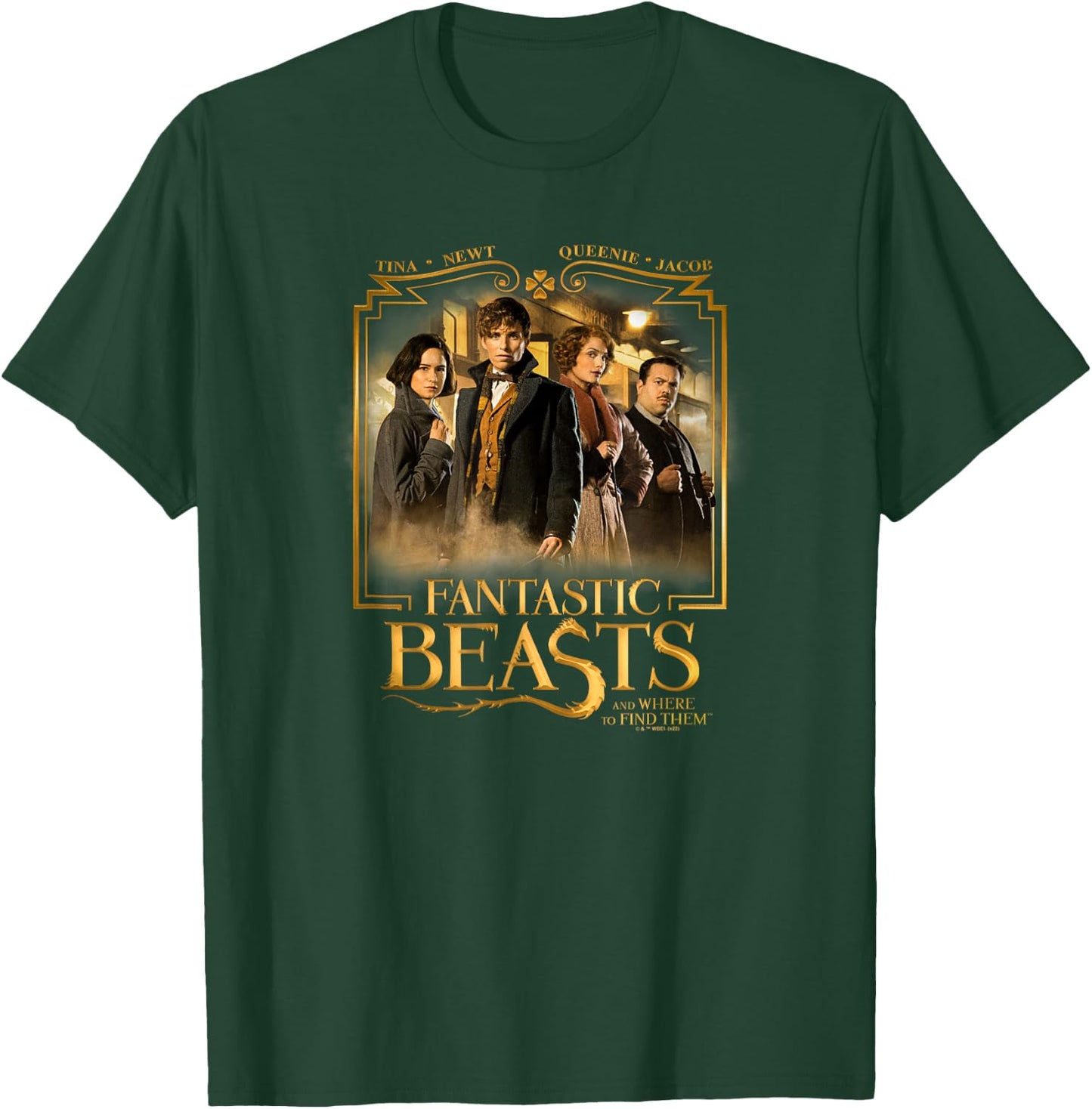 Fantastic Beasts And Where To Find Them Hero Group Poster T-Shirt - T-Shirt | Forest