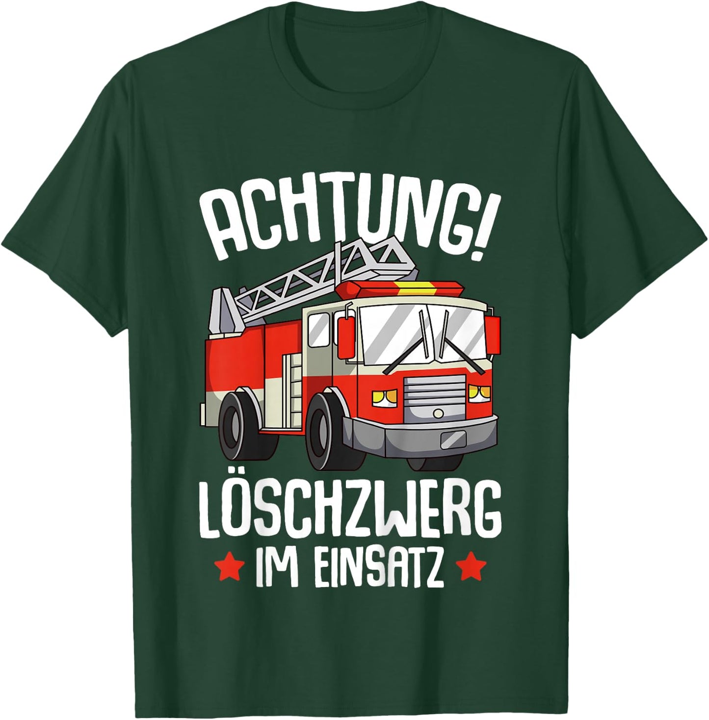 Fire Brigade Fire Engine Children's Boys' T-Shirt - T-Shirt | Forest