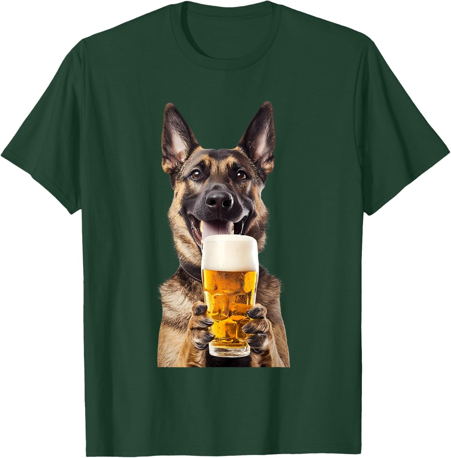 Belgian malinois Beer T-Shirt - T-Shirt | Forest